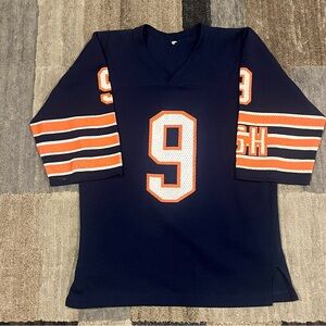 Chicago Bears #9 Vintage GSH NFL Football Jersey Shirt Top Sand Knit